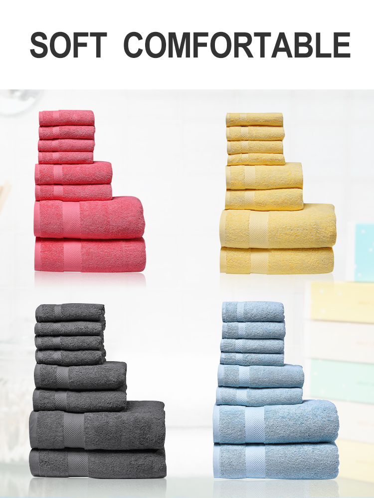 colorful towel set