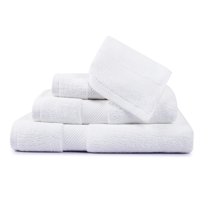 white cotton face towel