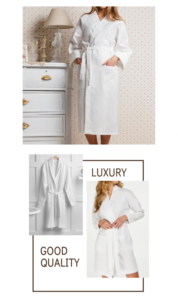 hotel wholesale cotton waffle bathrobe