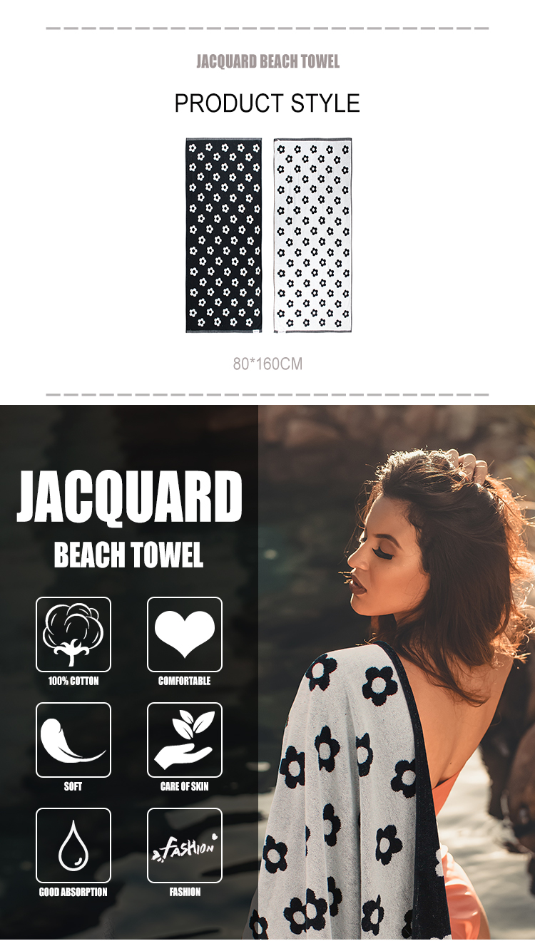 jacquard towel custom 100%cotton