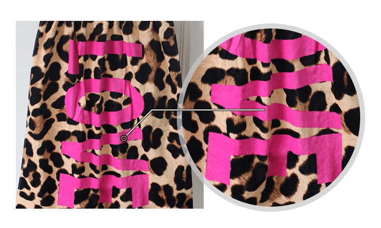 Leopard print beach towel