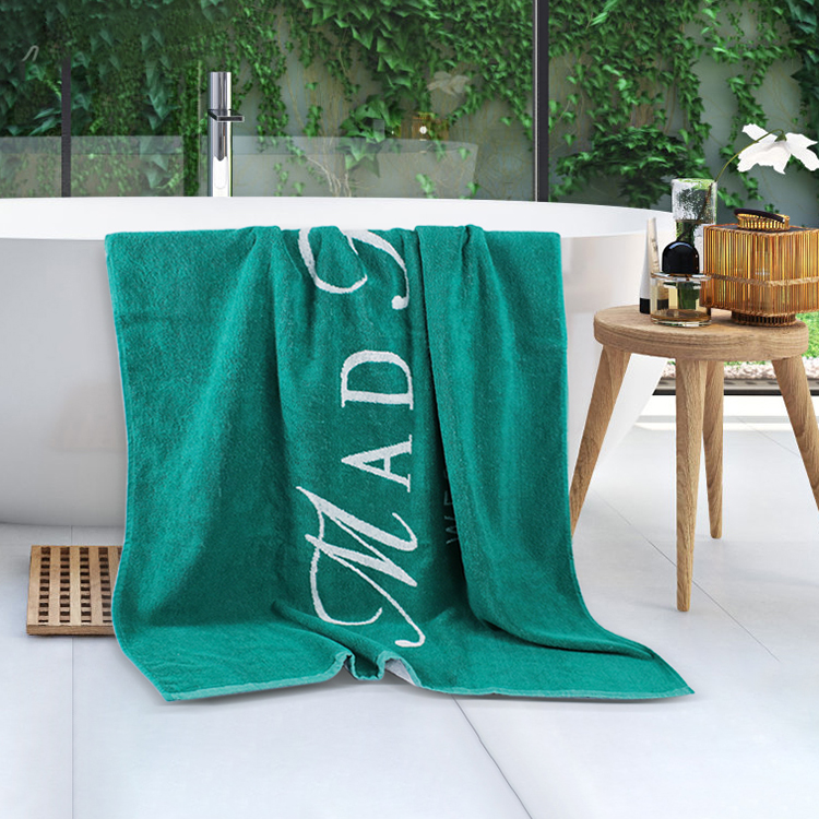 Multi-purpose jacquard bath towel