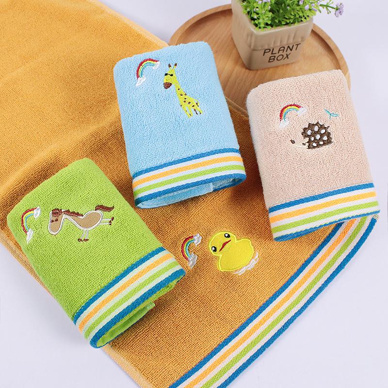 New Design Comfortable Cotton Cute Animal Baby Towel Customized Soft Towel For Baby Cartoon Animal