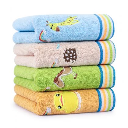 New Design Comfortable Cotton Cute Animal Baby Towel Customized Soft Towel For Baby Cartoon Animal