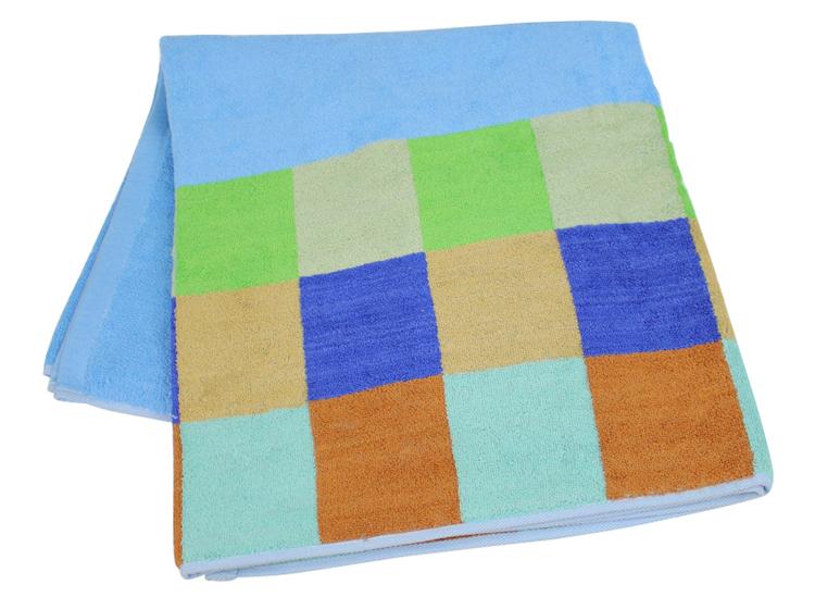 Checkered bath towel for adult