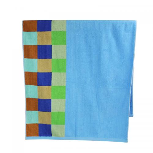 Checkered bath towel for adult