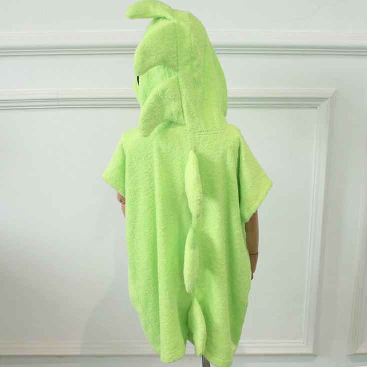Animal pattern cotton hooded towel for kids