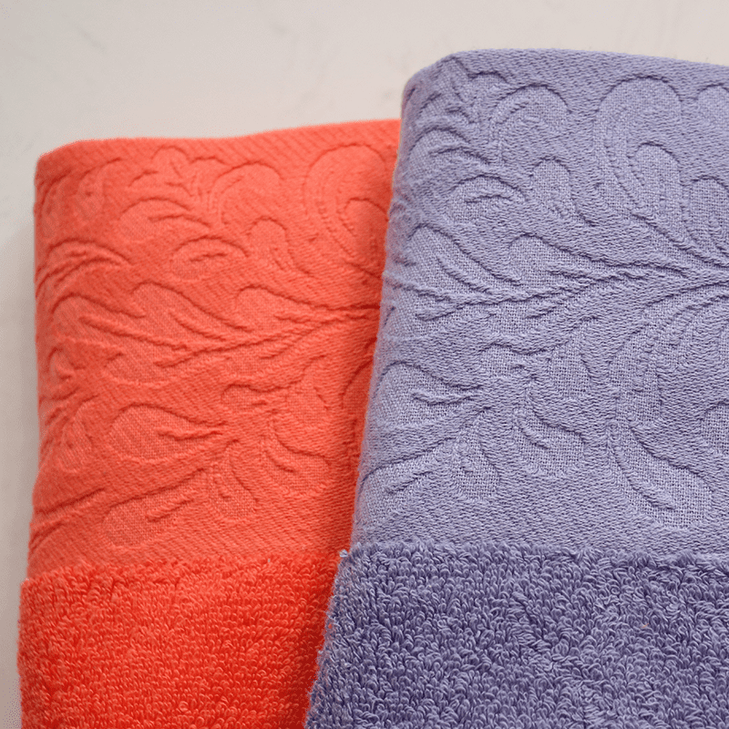 Customizable border logo or another pattern jacquard towel