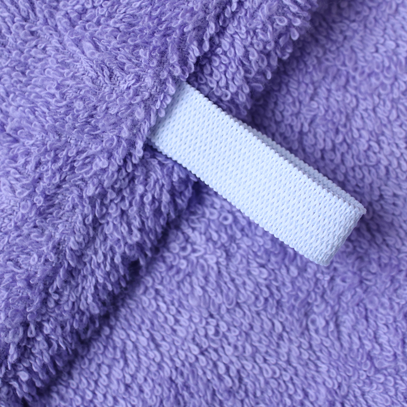 hair drying towel with button