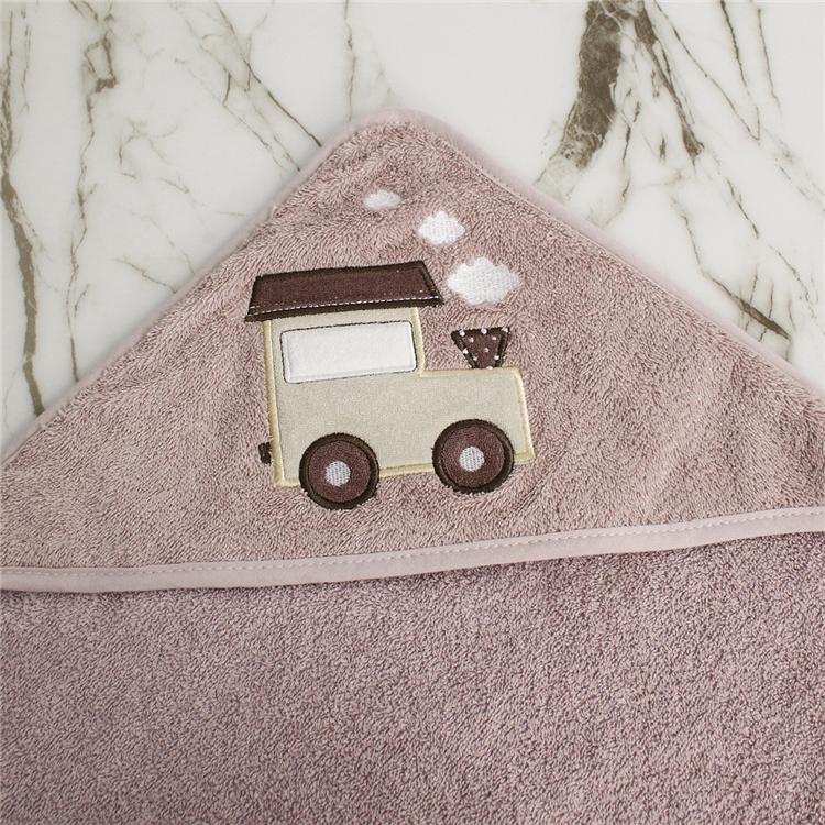 Morden Luxury Baby Kids Bath Beach Shower Animal Embroidered Customized Design Hooded Towel